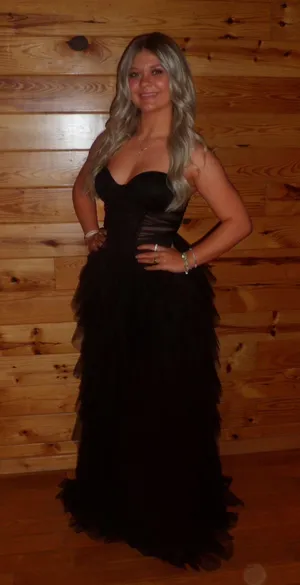 Black Tulle Prom Dress thumbnail 2
