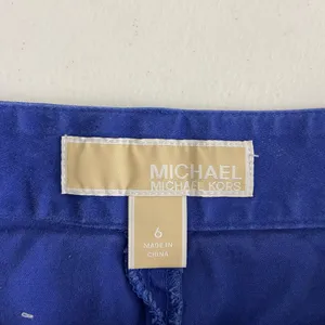 EUC MICHAEL Michael Kors‎ women’s blue khaki casual pocket shorts summer 6 thumbnail 5