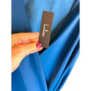 NWT Lulus Blue Wrap Cocktail Dress - Size M thumbnail 5