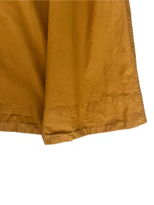 Anthropologie Maeve Mustard Yellow Cinched Waist Long Sleeve Shirt Maxi Dress M thumbnail 10