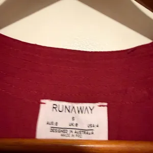 Runaway the Label Deep Red Kimono wrap Top thumbnail 6