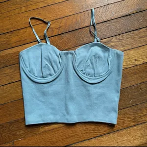 Blush Boutique Blue Corset Top thumbnail 1