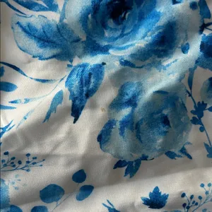 SHEIN Blue and White Floral Dress thumbnail 4