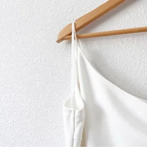 Hello Molly Taking it Back One Shoulder Cutout Bridal Bodycon Dress in White thumbnail 4