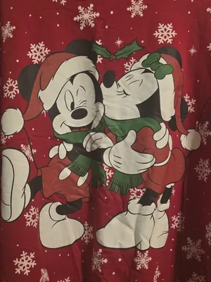 Disney women’s sweater Mickey & Minnie Holiday Top with Snowflakes thumbnail 5