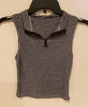 Garage Black Striped Tank Top thumbnail 1