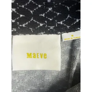 Maeve Anthropologie Black White Geometric Textured Knit Pencil Skirt Size M thumbnail 4