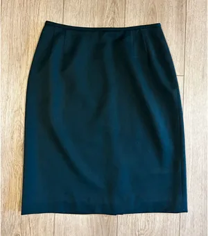Liz Claiborne Collection Womens Forest Green 100% Wool Pencil Skirt Size 8 thumbnail 1