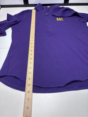 NFL Under Armour Baltimore Ravens Combine Authentic 1/4 Zip Pullover Women's L thumbnail 8