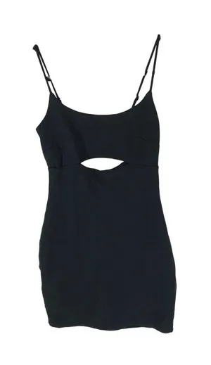 Lulus Black Cutout Bodycon Mini Dress XS Adjustable Straps thumbnail 1