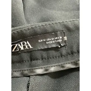 Zara Womens Black High Waisted Pintuck Straight Leg Trousers Dress Pants Size M thumbnail 5