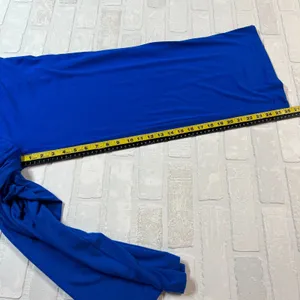 Pretty Garden‎ Jumpsuit Women Medium Blue Wide Leg Pleated Sleeveless Bohemian M thumbnail 15