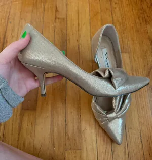 Shoes Sparkly Gold High Heels thumbnail 2