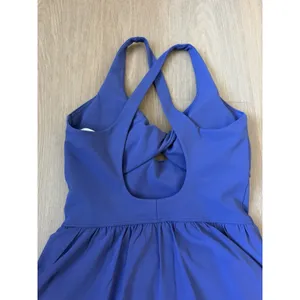 Nwot FABLETICS WOMEN'S DAYDREAMER CLASSIC MINI DRESS Small IN Velvet Dawn Blue thumbnail 9