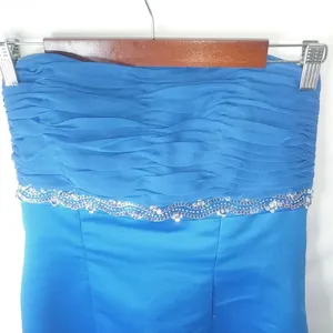 Mori Lee 13/14 Lapis Strapless Prom Dress thumbnail 6