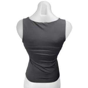 Zara Women's Black Silky Satin Sleeveless Cami Camisole Crop Tank Top Size S thumbnail 2