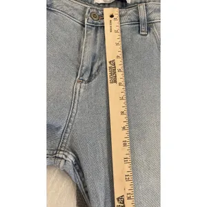 Hollister Womens 13R Curvy Low-Rise Dad Jean Light Blue Distressed‎ Stretch NEW thumbnail 5