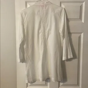 Lilly Pulitzer White Embroidered Tunic size L BNWOT length 31” bust 40” thumbnail 5