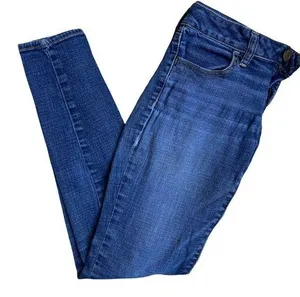 American Eagle AEO Jeans Denim Jeggings Super Stretch GUC Size 4 thumbnail 1