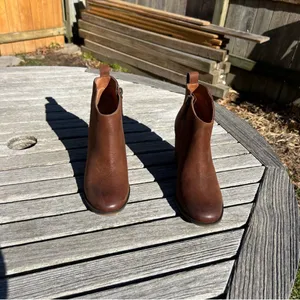 Lance Block Heel Bootie In Cognac Oiled‎ Leather by Bp size 8 fall winter casual thumbnail 3