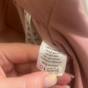 ✨Azazie Eilish Stretch Dusty Rose A-Line Pleated Stretch Chiffon Sz A2 Dress✨ thumbnail 11
