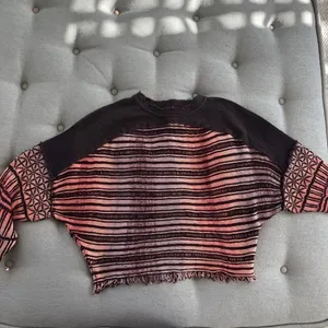 NWOT Free People Sample Sweater Fringe Crop S thumbnail 9