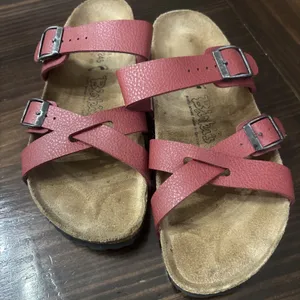 Birki's by Birkenstock Nepal Crisscross Sandals Buffalo Red 38 L 7 M5 thumbnail 3