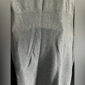 Worthington Gray Women's Open Front Cardigan Sweater with Zipper Detail SZ SM thumbnail 7