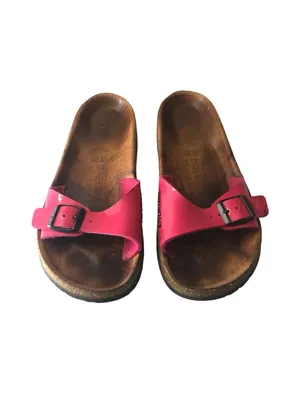 Birkenstock Madrid Single-Strap Slide Sandal Pink Relax 39 Narrow Women's Size 8 thumbnail 2