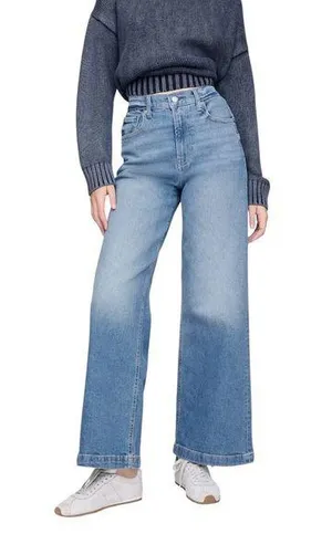 Gap High Rise Stride Wide-Leg Ankle Jeans Sz 30/10P Medium Indigo Wash Cotton thumbnail 1