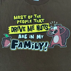 Vintage Drive Me Nuts Squirrel Brown Graphic Funny Humor Crazy Family T-shirt thumbnail 3