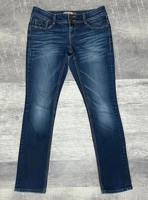 Peoples Liberation Bootcut Jeans Womens 3/4 (30X32) Low Rise Star Flap Pocket thumbnail 1