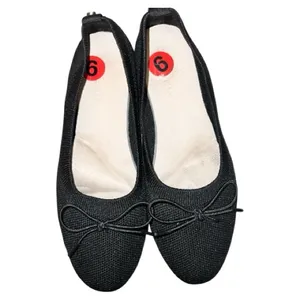Black Ballet Flats with Bow. New Size 6 thumbnail 4