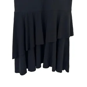 Vintage Y2K Taboo Black Gold Mini Dress Sz M thumbnail 3