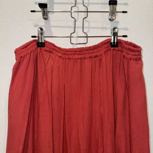 Free People FP One Cypress Ruffle Maxi Skirt Boho Terracotta NWOT L thumbnail 8
