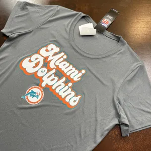 New Era Licensed NFL Team Apparel Miami Dolphins Tee Sportswear T-shirt Football thumbnail 9