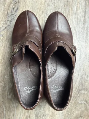 Dansko Leather Mary Jane Clogs Size 37 (US 6.5-7) thumbnail 9
