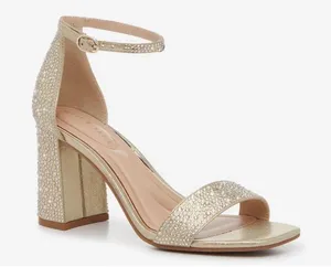 Kelly & Katie Heels Gold Sparkly thumbnail 1