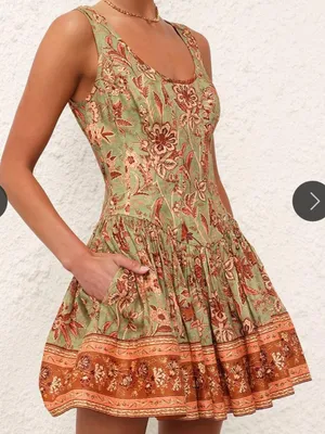 Cider Tie Back Keyhole Dress Women’s Large thumbnail 1