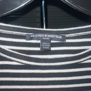 Brandy Melville Black and White‎ Striped Mini Dress thumbnail 2