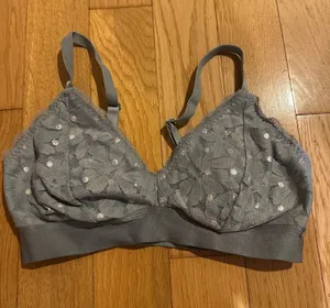 PINK - Victoria's Secret Light Blue Lace Bralette thumbnail 1