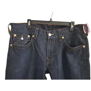True Religion Jeans Mens 36 Dark Wash 100% Cotton Y2K Streetwear Casual thumbnail 3