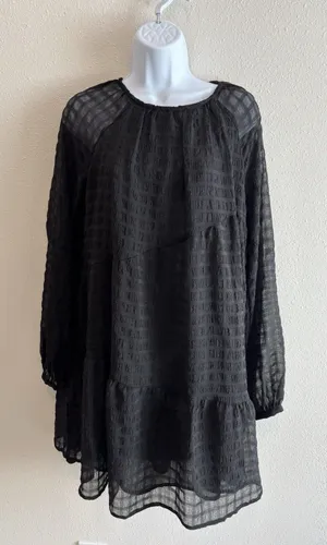 mng by mango dress Black Mini Patterned Size 4‎ Small thumbnail 1