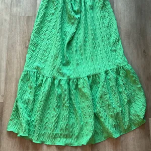 Zara Textured Green Maxi Dress sz M Blogger Fave thumbnail 7