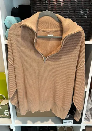 Aerie NWT  Quarter Zip Sweater thumbnail 1