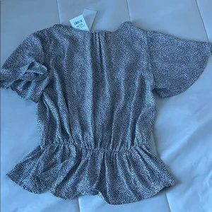 NWT Sienna Sky Black and White Patterned Blouse thumbnail 6
