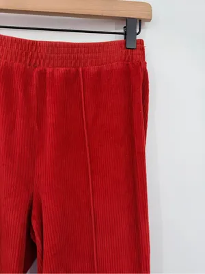Aerie Groove-On Corduroy Flare Pants Womens S Sundried Red Y2K‎ 70s thumbnail 6