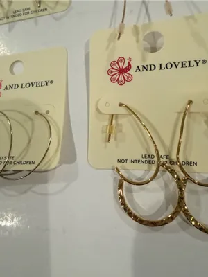 Gold bundle Mixed Earring Set thumbnail 2