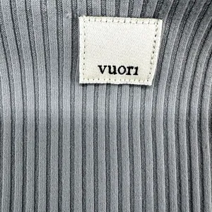 Vuori Rib Studio 7/8 Legging High Rise Moisture Wicking Stretch Yoga Gray Small thumbnail 3