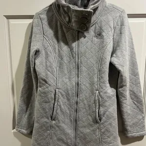 The North Face Light Grey Caroluna Fleece Jacket size small Coats thumbnail 4